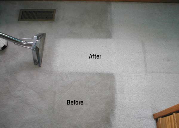 Choice Tile and Carpet Cleaning - Carpet Before and After